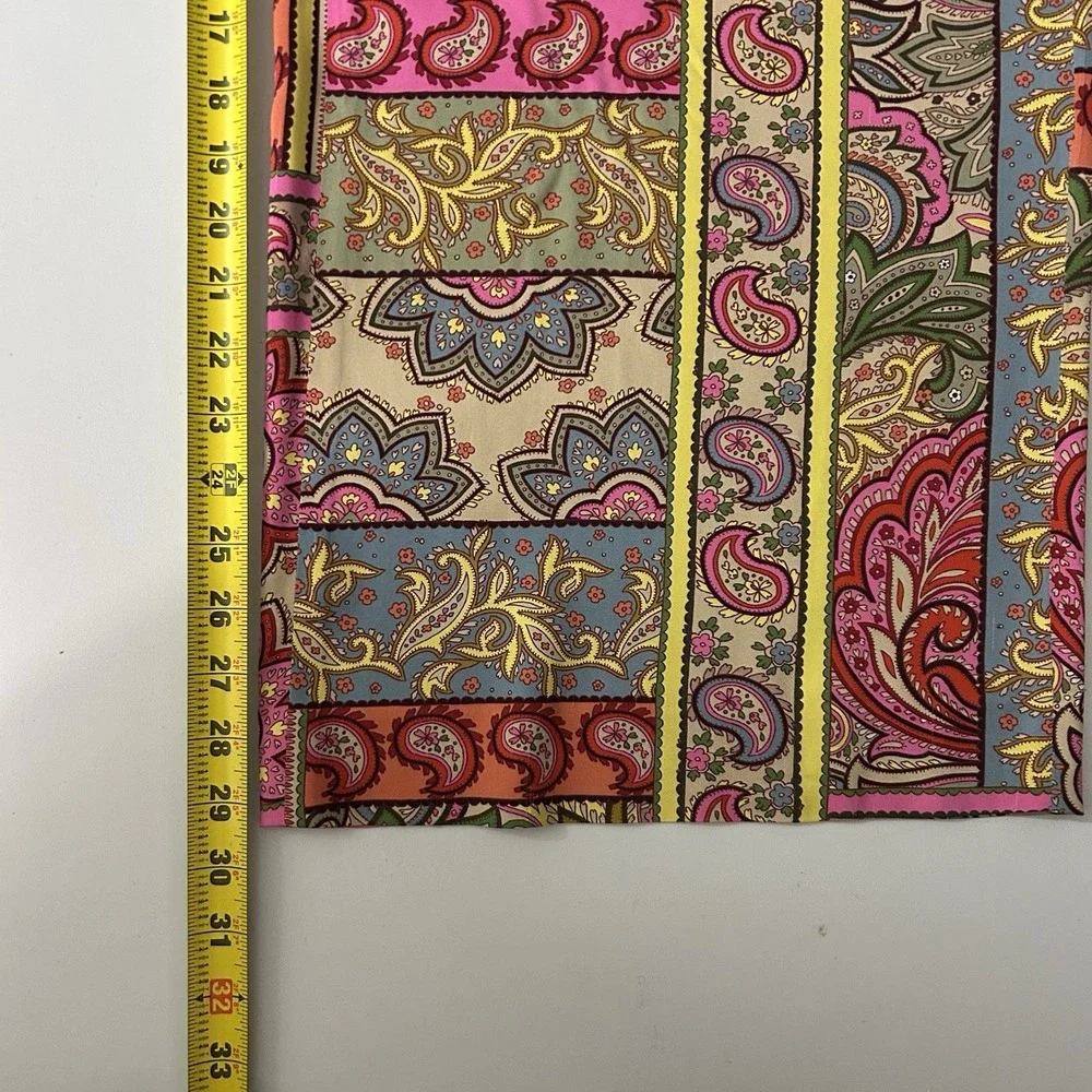 Boden Pants Patchwork Paisley Wide Leg Multicolor Women's US12/UK16 - Picture 12 of 12